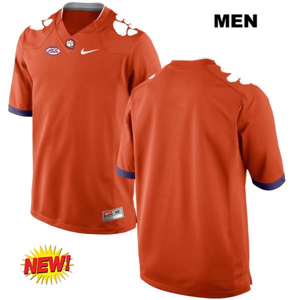 Men's Clemson Tigers Blank Stitched Orange New Style Authentic Nike NCAA College Football Jersey RQL5446NP